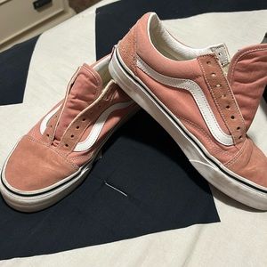 Pink colored vans size 8